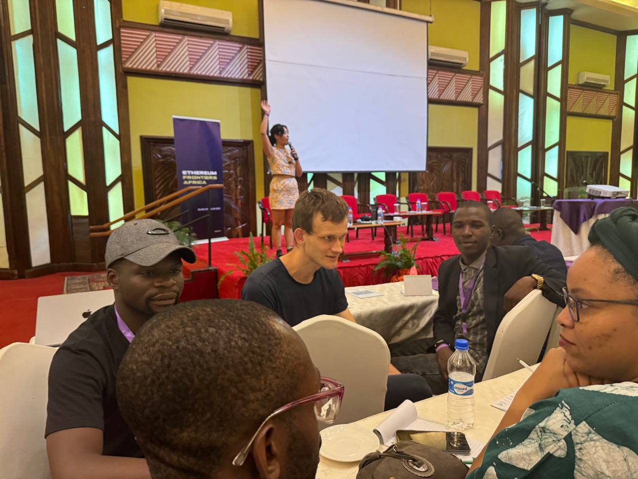 Mucunguzi Moses with Vitalik Buterin